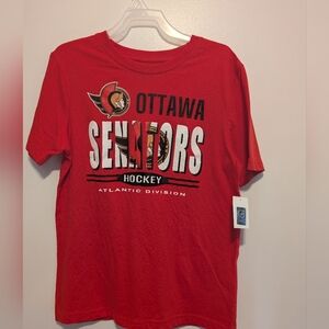 Ottawa Senators Red T-Shirt  Kids Size LG 10-12 Brand New With Tag